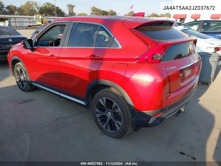 2018 Mitsubishi Eclipse Cross Sel VIN: JA4AT5AA2JZ037672 Lot: 40827982