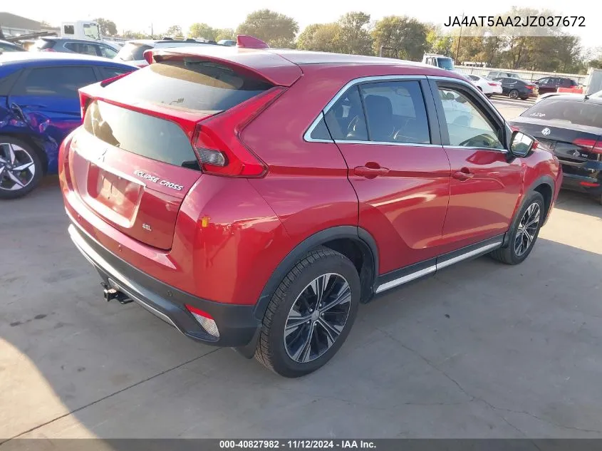 2018 Mitsubishi Eclipse Cross Sel VIN: JA4AT5AA2JZ037672 Lot: 40827982