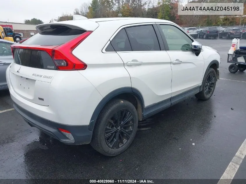 2018 Mitsubishi Eclipse Cross Le VIN: JA4AT4AA4JZ045198 Lot: 40829960