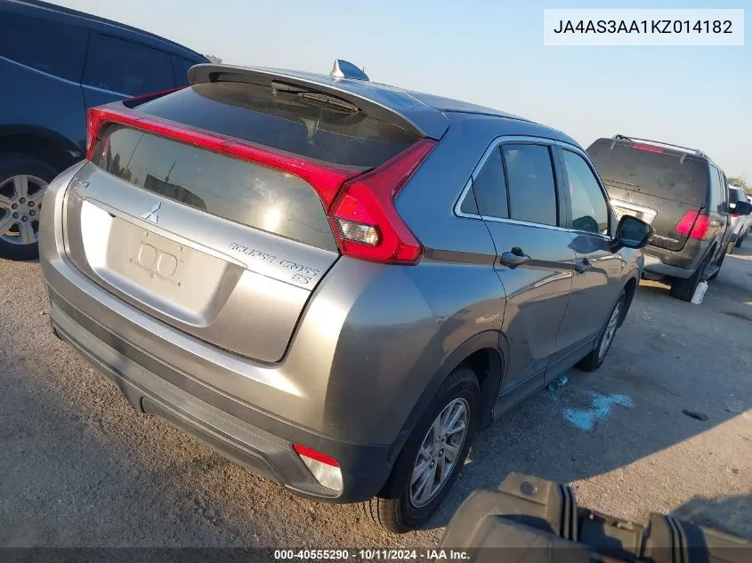 2019 Mitsubishi Eclipse Cross Es VIN: JA4AS3AA1KZ014182 Lot: 40555290