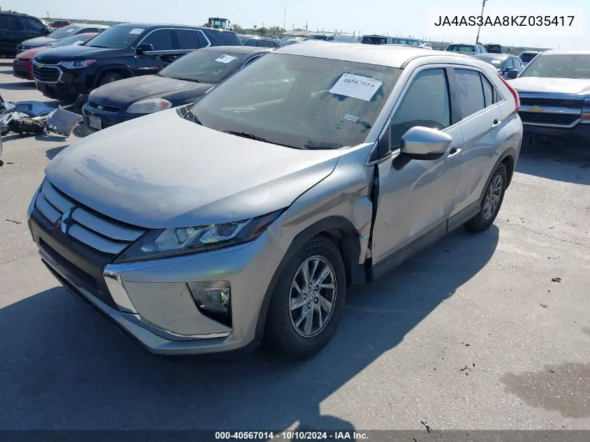 JA4AS3AA8KZ035417 2019 Mitsubishi Eclipse Cross Es