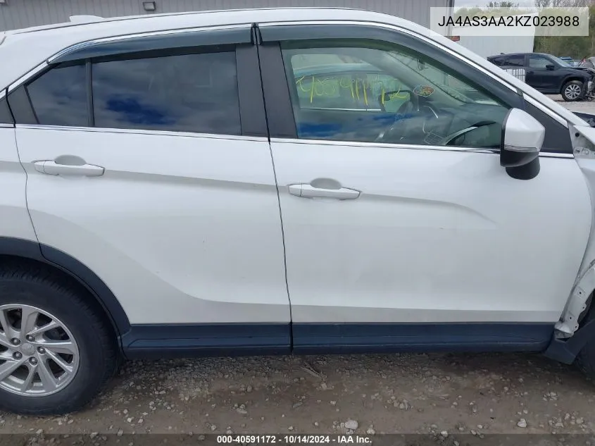 JA4AS3AA2KZ023988 2019 Mitsubishi Eclipse Cross Es