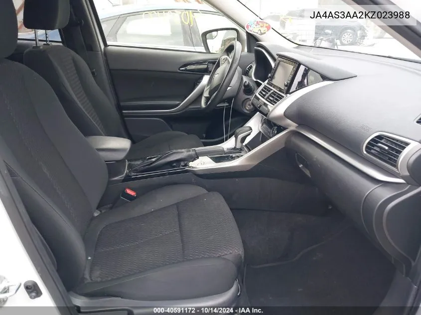 JA4AS3AA2KZ023988 2019 Mitsubishi Eclipse Cross Es