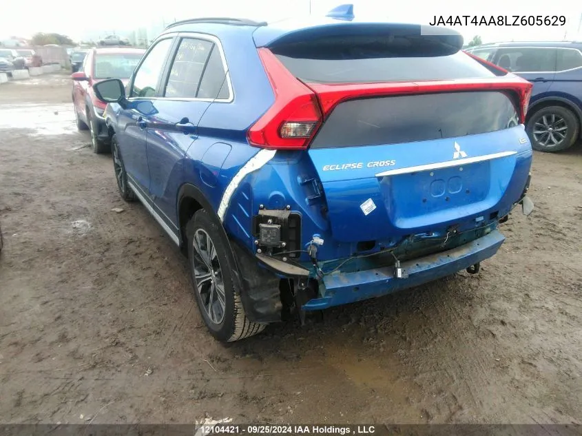 2020 Mitsubishi Eclipse Cross VIN: JA4AT4AA8LZ605629 Lot: 12104421