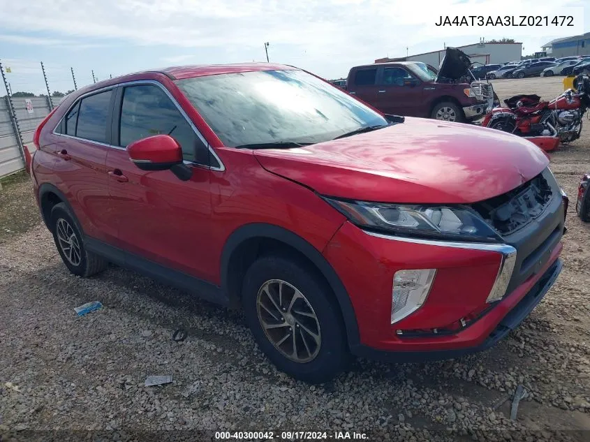 2020 Mitsubishi Eclipse Cross Es 1.5T Awc VIN: JA4AT3AA3LZ021472 Lot: 40300042