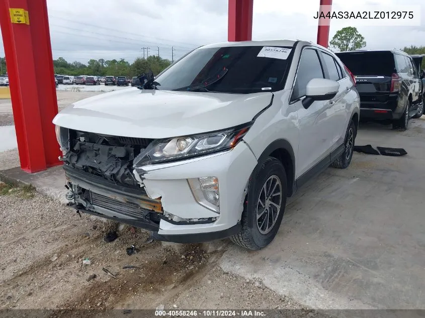 2020 Mitsubishi Eclipse Cross Es 1.5T VIN: JA4AS3AA2LZ012975 Lot: 40558246