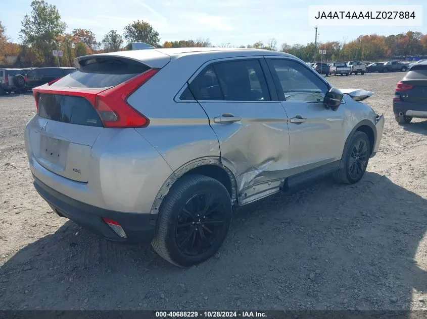 2020 Mitsubishi Eclipse Cross Le 1.5T Awc VIN: JA4AT4AA4LZ027884 Lot: 40688229