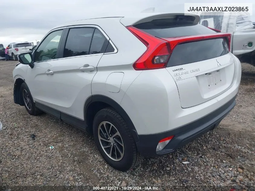 2020 Mitsubishi Eclipse Cross Es 1.5T Awc VIN: JA4AT3AAXLZ023865 Lot: 40722021