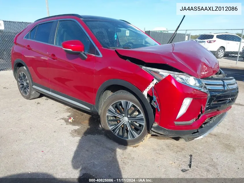 2020 Mitsubishi Eclipse Cross Se 1.5T VIN: JA4AS5AAXLZ012086 Lot: 40825086