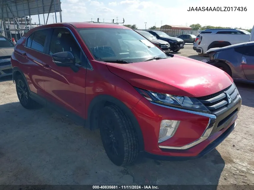 2020 Mitsubishi Eclipse Cross Le 1.5T VIN: JA4AS4AA0LZ017436 Lot: 40835681