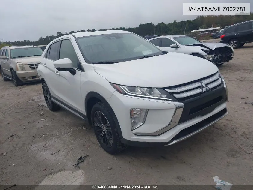 2020 Mitsubishi Eclipse Cross Se 1.5T Awc VIN: JA4AT5AA4LZ002781 Lot: 40854848