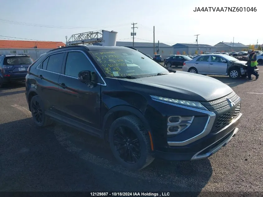 2022 Mitsubishi Eclipse Cross Le VIN: JA4ATVAA7NZ601046 Lot: 12129887