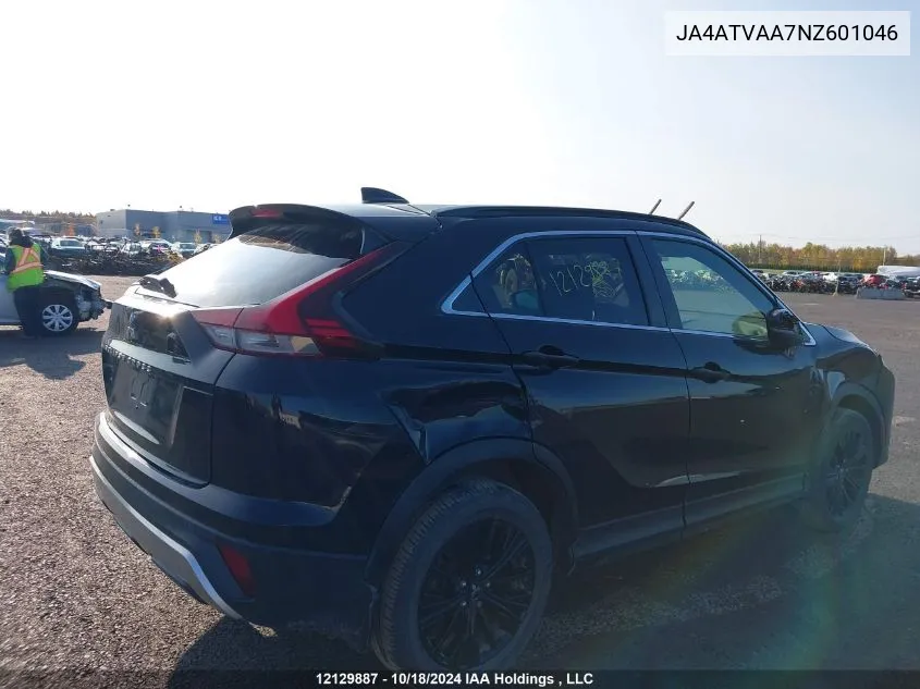 2022 Mitsubishi Eclipse Cross Le VIN: JA4ATVAA7NZ601046 Lot: 12129887