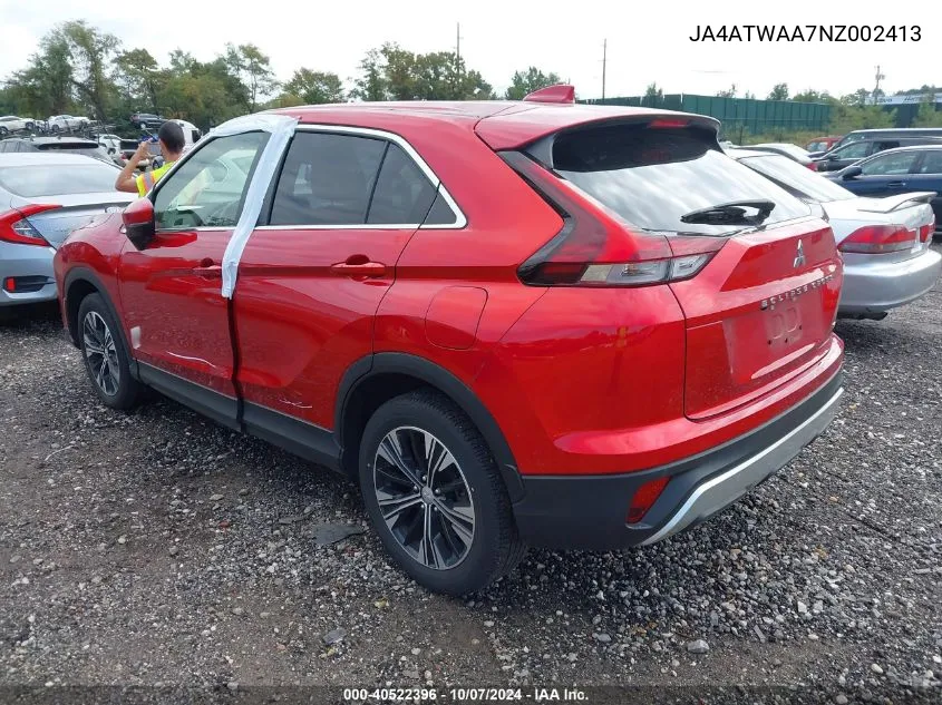 JA4ATWAA7NZ002413 2022 Mitsubishi Eclipse Cross Se S-Awc/Se Special Edition S-Awc/Sel S-Awc/Sel Special Edition S-Awc