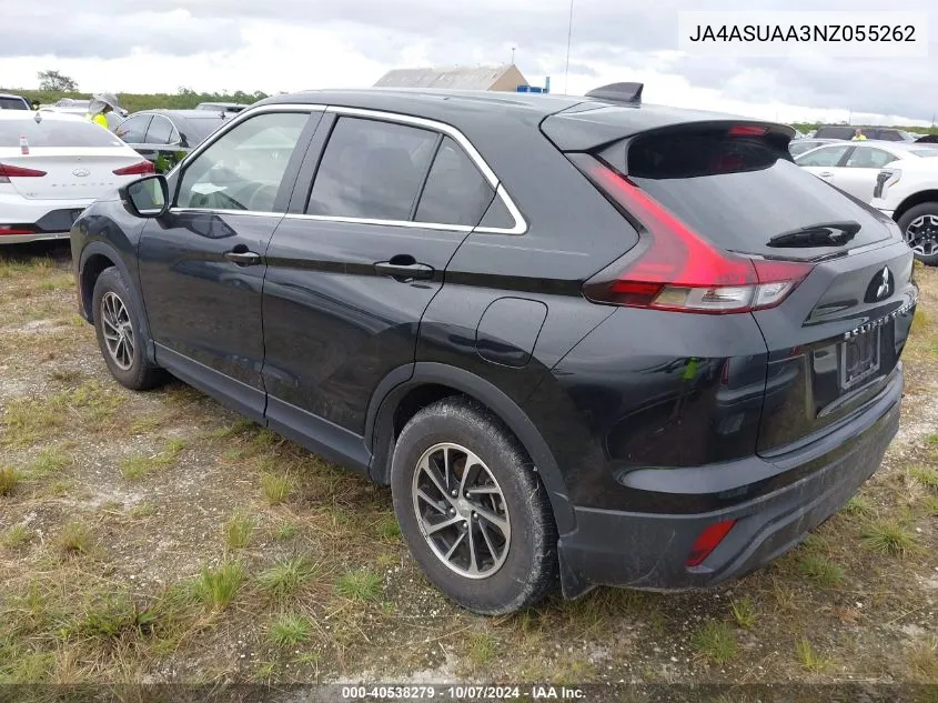 2022 Mitsubishi Eclipse Cross Es VIN: JA4ASUAA3NZ055262 Lot: 40538279