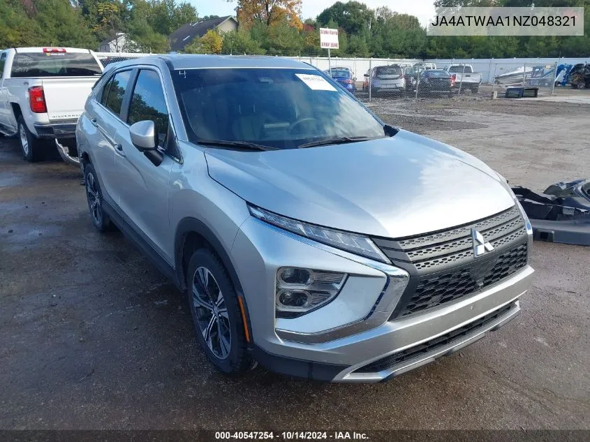 2022 Mitsubishi Eclipse Cross Se /Se Special Edition /Sel /Sel Special Edition VIN: JA4ATWAA1NZ048321 Lot: 40547254