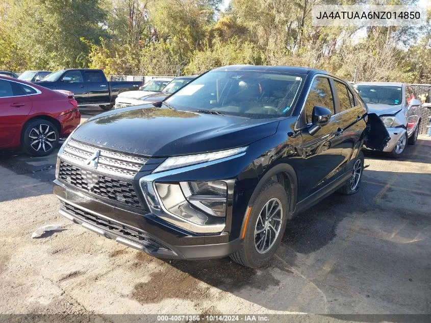 2022 Mitsubishi Eclipse Cross Es VIN: JA4ATUAA6NZ014850 Lot: 40571356