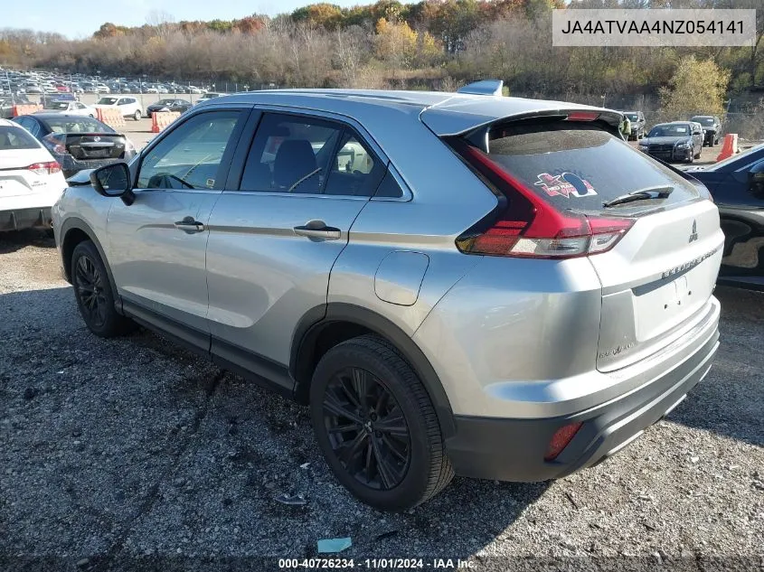 2022 Mitsubishi Eclipse Cross Le VIN: JA4ATVAA4NZ054141 Lot: 40726234