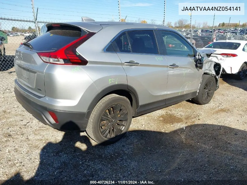 2022 Mitsubishi Eclipse Cross Le VIN: JA4ATVAA4NZ054141 Lot: 40726234