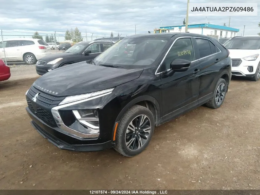 2023 Mitsubishi Eclipse Cross Es VIN: JA4ATUAA2PZ609486 Lot: 12107574