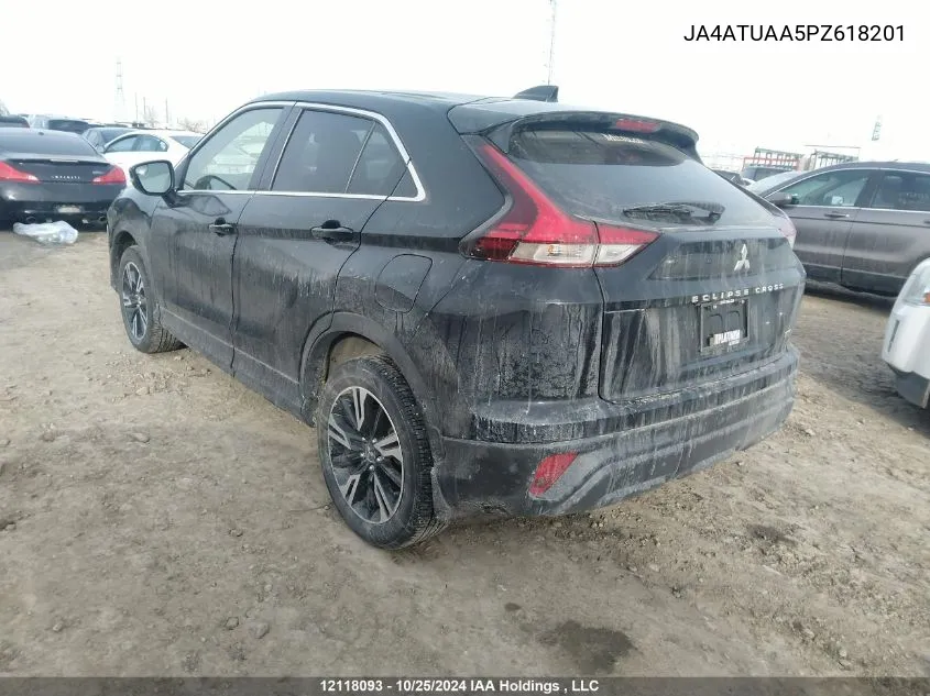 2023 Mitsubishi Eclipse Cross VIN: JA4ATUAA5PZ618201 Lot: 12118093