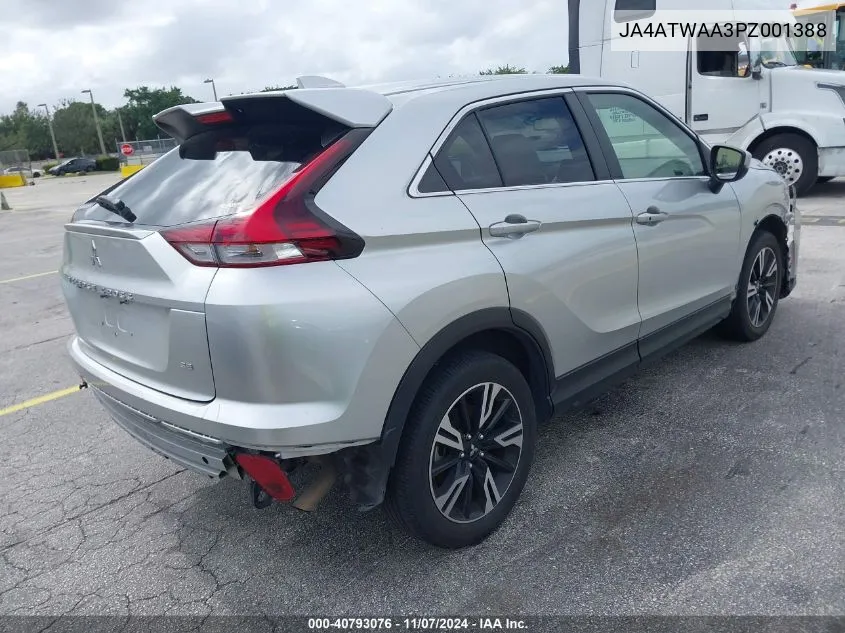 2023 Mitsubishi Eclipse Cross Se /Sel VIN: JA4ATWAA3PZ001388 Lot: 40793076