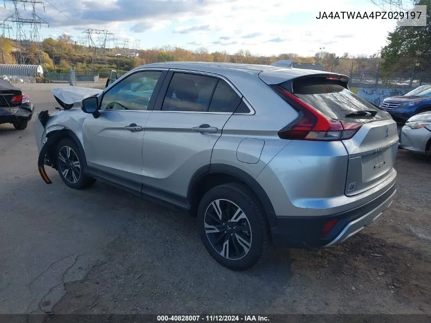 2023 Mitsubishi Eclipse Cross Se /Sel VIN: JA4ATWAA4PZ029197 Lot: 40828007