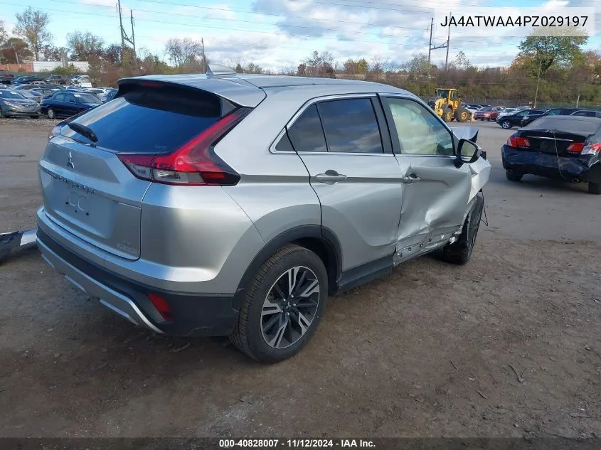 2023 Mitsubishi Eclipse Cross Se /Sel VIN: JA4ATWAA4PZ029197 Lot: 40828007