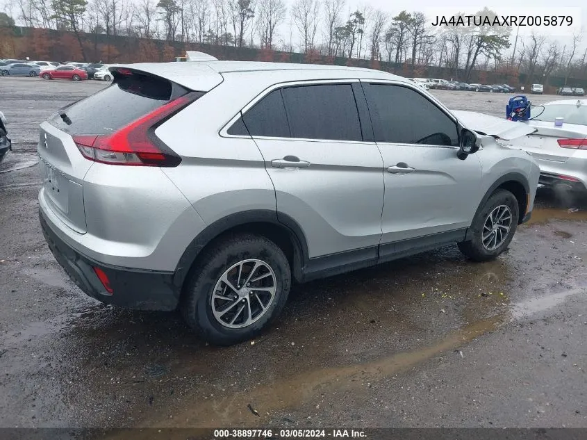 2024 Mitsubishi Eclipse Cross Es S-Awc VIN: JA4ATUAAXRZ005879 Lot: 38897746