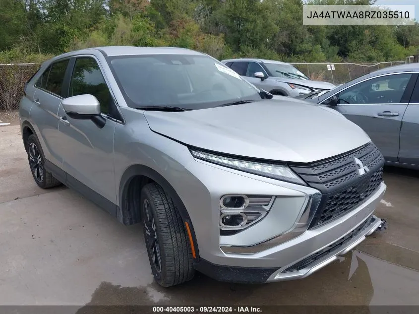 2024 Mitsubishi Eclipse Cross Se/Sel VIN: JA4ATWAA8RZ035510 Lot: 40405003