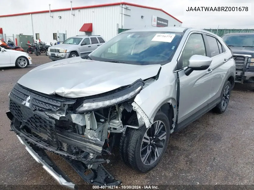 JA4ATWAA8RZ001678 2024 Mitsubishi Eclipse Cross Se /Sel