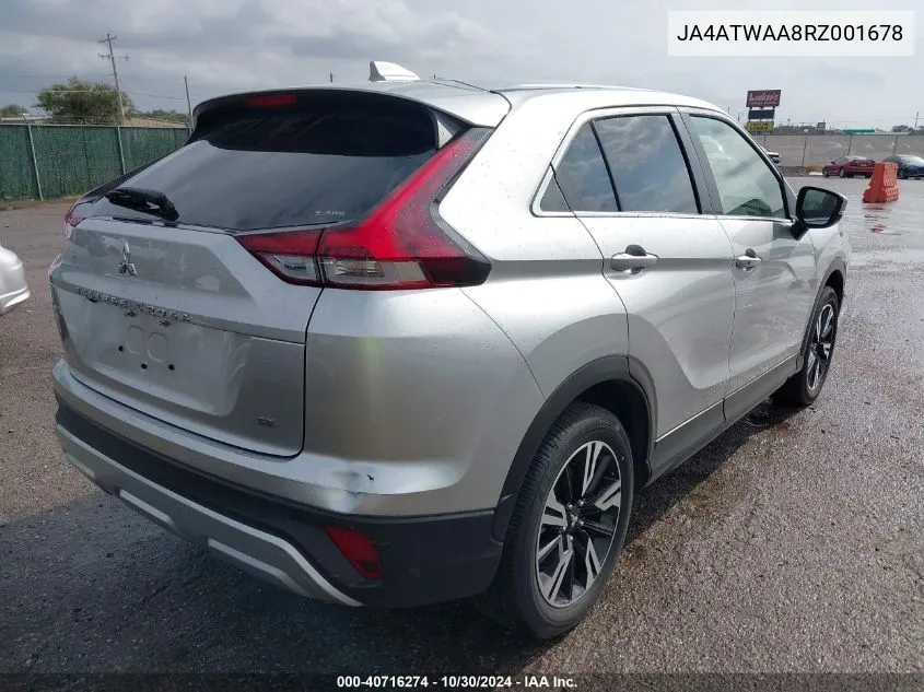 JA4ATWAA8RZ001678 2024 Mitsubishi Eclipse Cross Se /Sel