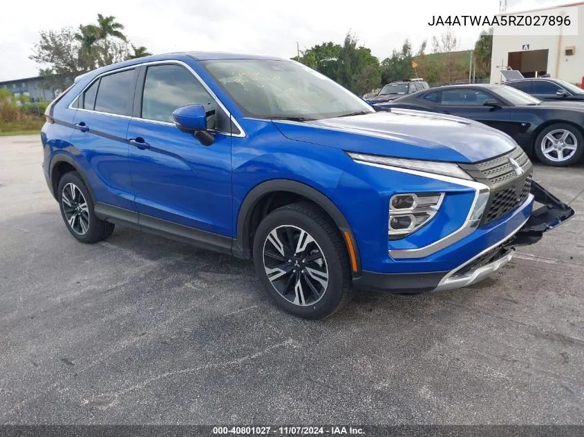 2024 Mitsubishi Eclipse Cross Se /Sel VIN: JA4ATWAA5RZ027896 Lot: 40801027