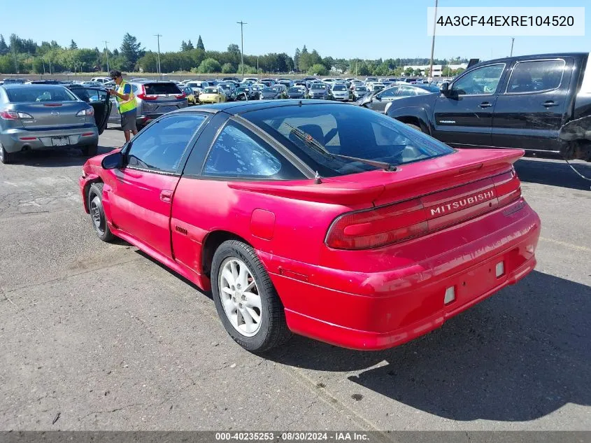 1994 Mitsubishi Eclipse Gs VIN: 4A3CF44EXRE104520 Lot: 40235253