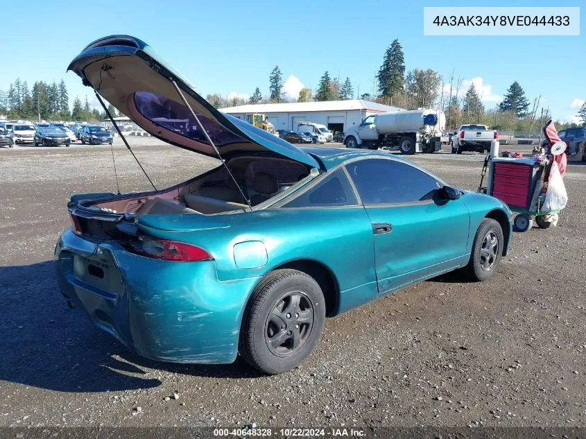 1997 Mitsubishi Eclipse Rs VIN: 4A3AK34Y8VE044433 Lot: 40648328