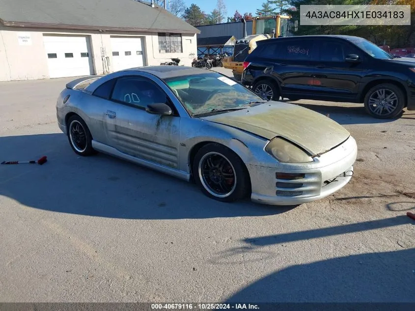 2001 Mitsubishi Eclipse Gt VIN: 4A3AC84HX1E034183 Lot: 40679116