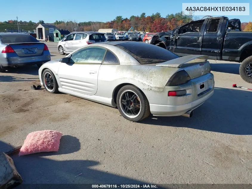 2001 Mitsubishi Eclipse Gt VIN: 4A3AC84HX1E034183 Lot: 40679116