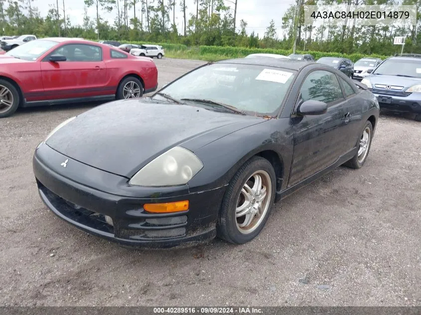 2002 Mitsubishi Eclipse Gt/Gt W/Premium Pkg VIN: 4A3AC84H02E014879 Lot: 40289516