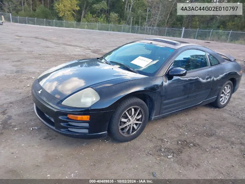 2002 Mitsubishi Eclipse Gs VIN: 4A3AC44G02E010797 Lot: 40489835