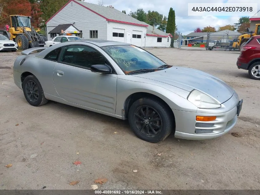 2002 Mitsubishi Eclipse Gs VIN: 4A3AC44G42E073918 Lot: 40591692