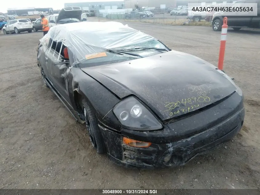 2003 Mitsubishi Eclipse Gts VIN: 4A3AC74H63E605634 Lot: 30048900