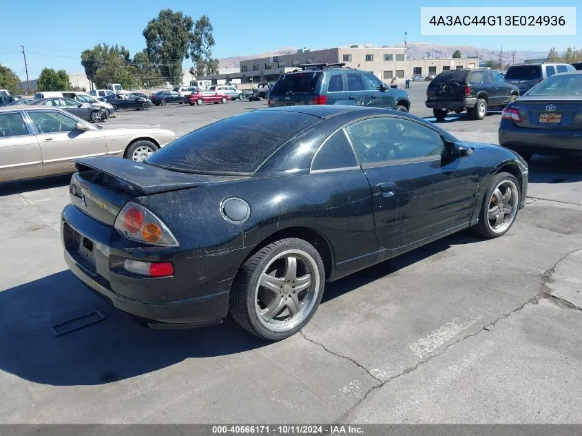 4A3AC44G13E024936 2003 Mitsubishi Eclipse Gs