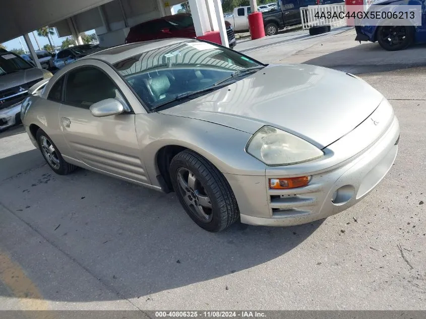 2005 Mitsubishi Eclipse Gs VIN: 4A3AC44GX5E006213 Lot: 40806325