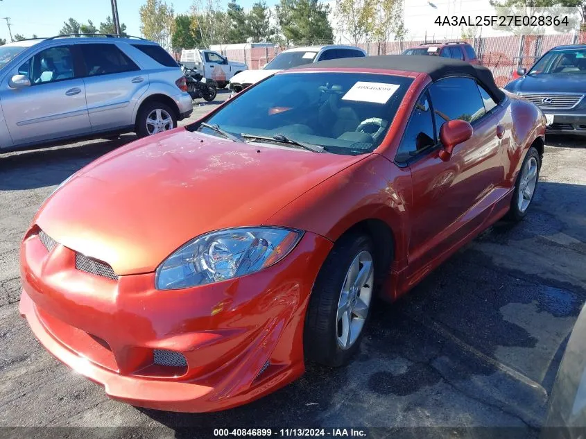 4A3AL25F27E028364 2007 Mitsubishi Eclipse Spyder Gs