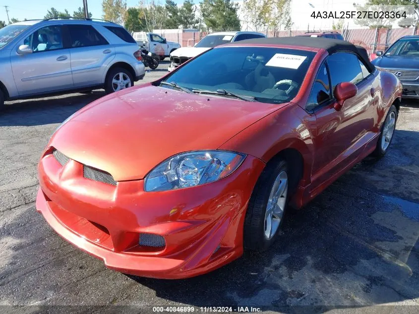 4A3AL25F27E028364 2007 Mitsubishi Eclipse Spyder Gs