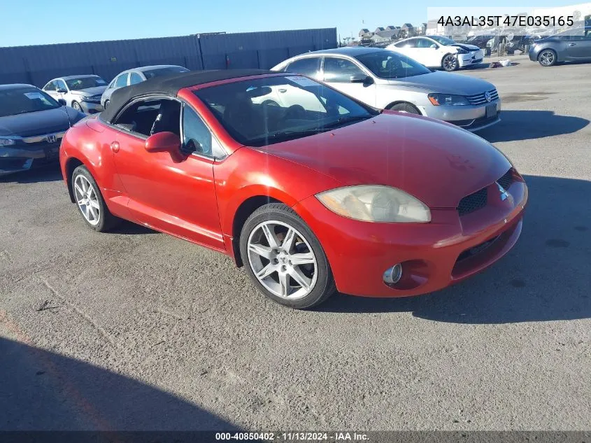 4A3AL35T47E035165 2007 Mitsubishi Eclipse Spyder Gt