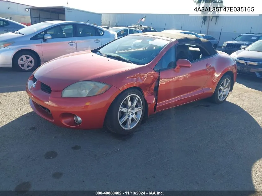 4A3AL35T47E035165 2007 Mitsubishi Eclipse Spyder Gt