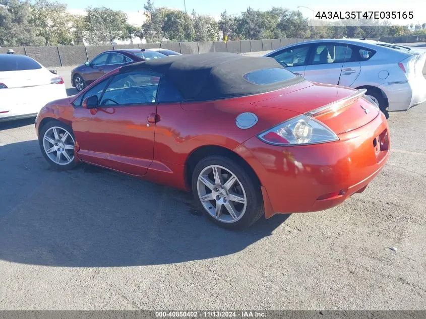 4A3AL35T47E035165 2007 Mitsubishi Eclipse Spyder Gt