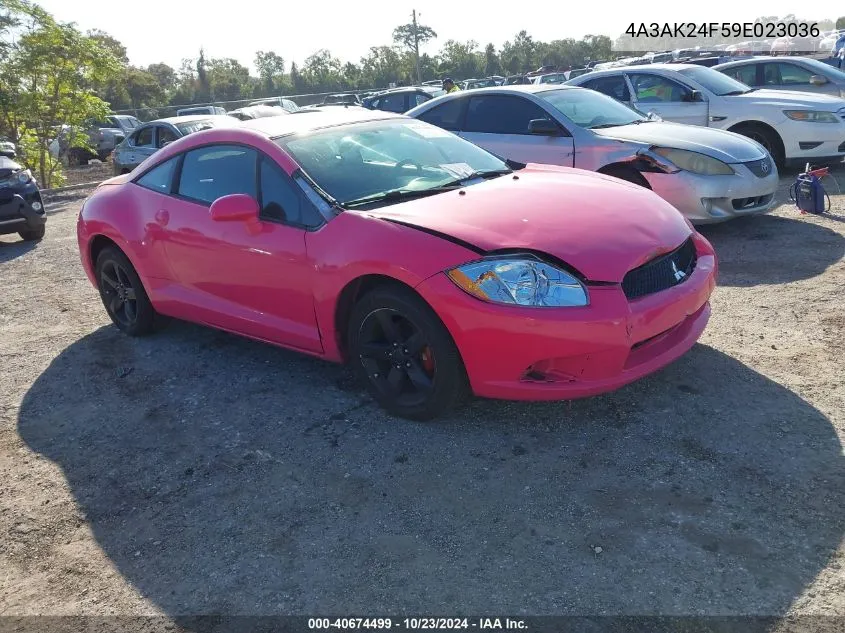 2009 Mitsubishi Eclipse Gs VIN: 4A3AK24F59E023036 Lot: 40674499