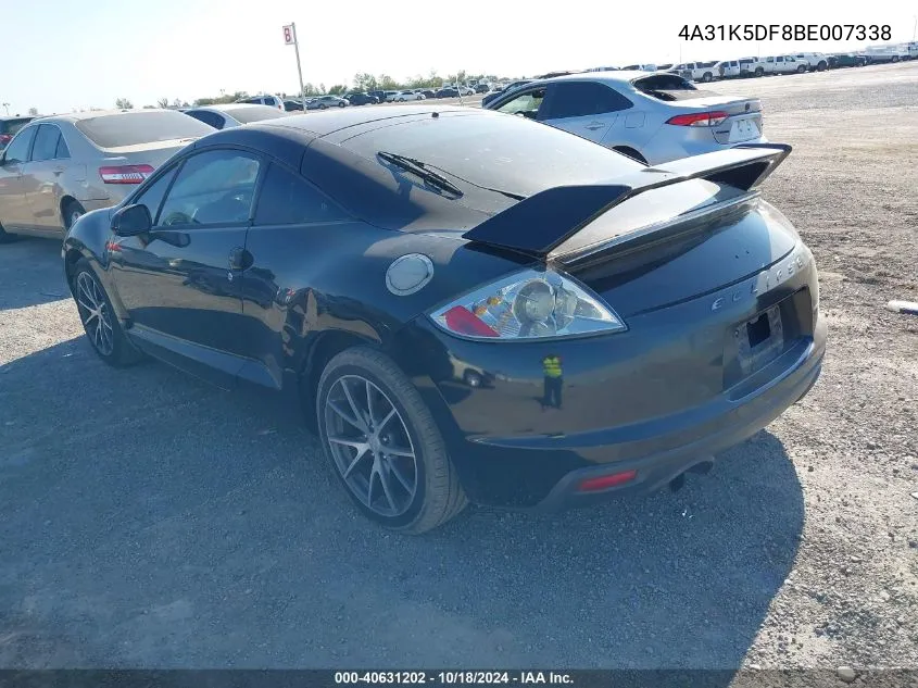 2011 Mitsubishi Eclipse Gs/Gs Sport VIN: 4A31K5DF8BE007338 Lot: 40631202